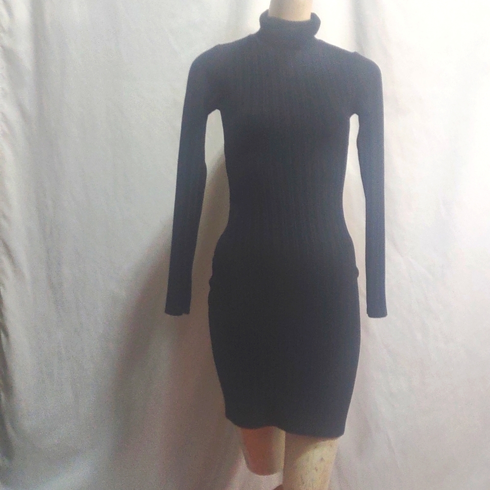 Nasty Gal Black Collection Turtleneck Mini Dress